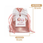 Sacchetto in Lino Rosa