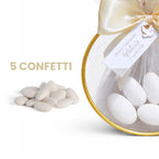 Bomboniera Completa Cerchio Dorato con Etichetta Personalizzabile