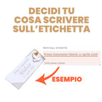 Bomboniera Completa Cerchio Dorato con Etichetta Personalizzabile