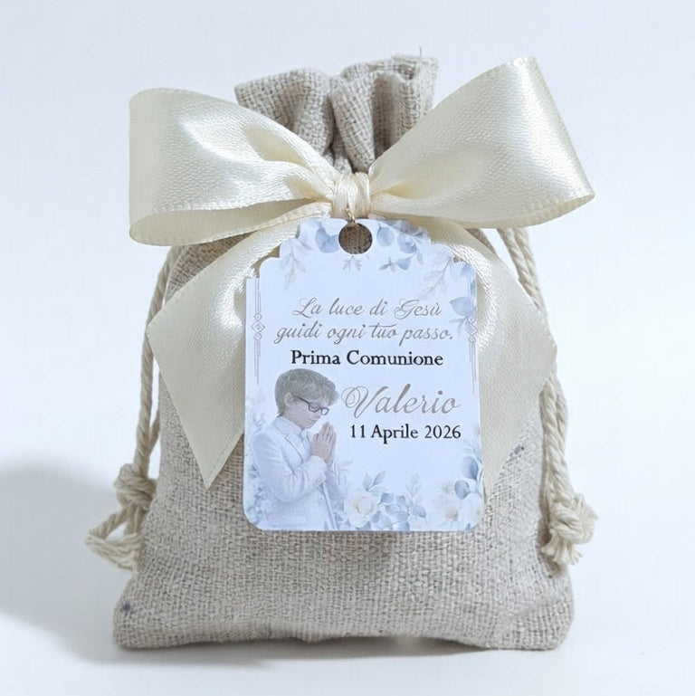 Sacchetto iuta Comunioni - Cresima - Battesimo